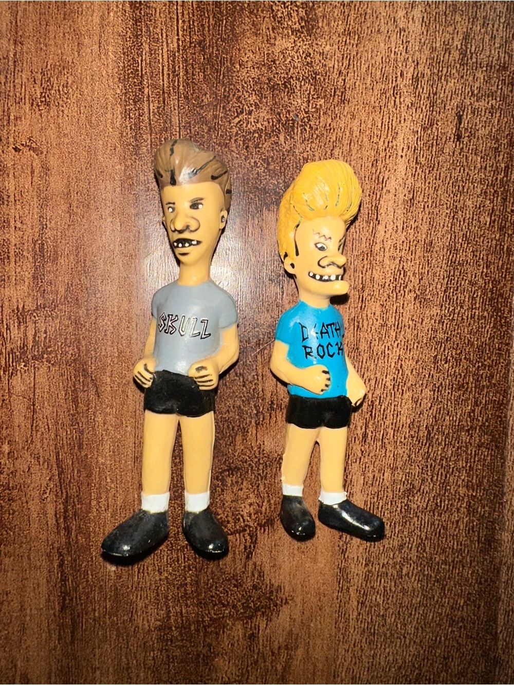 Beavis and butthead Duo Vinyl Figurines - Gray & Blue Tops 3” tall